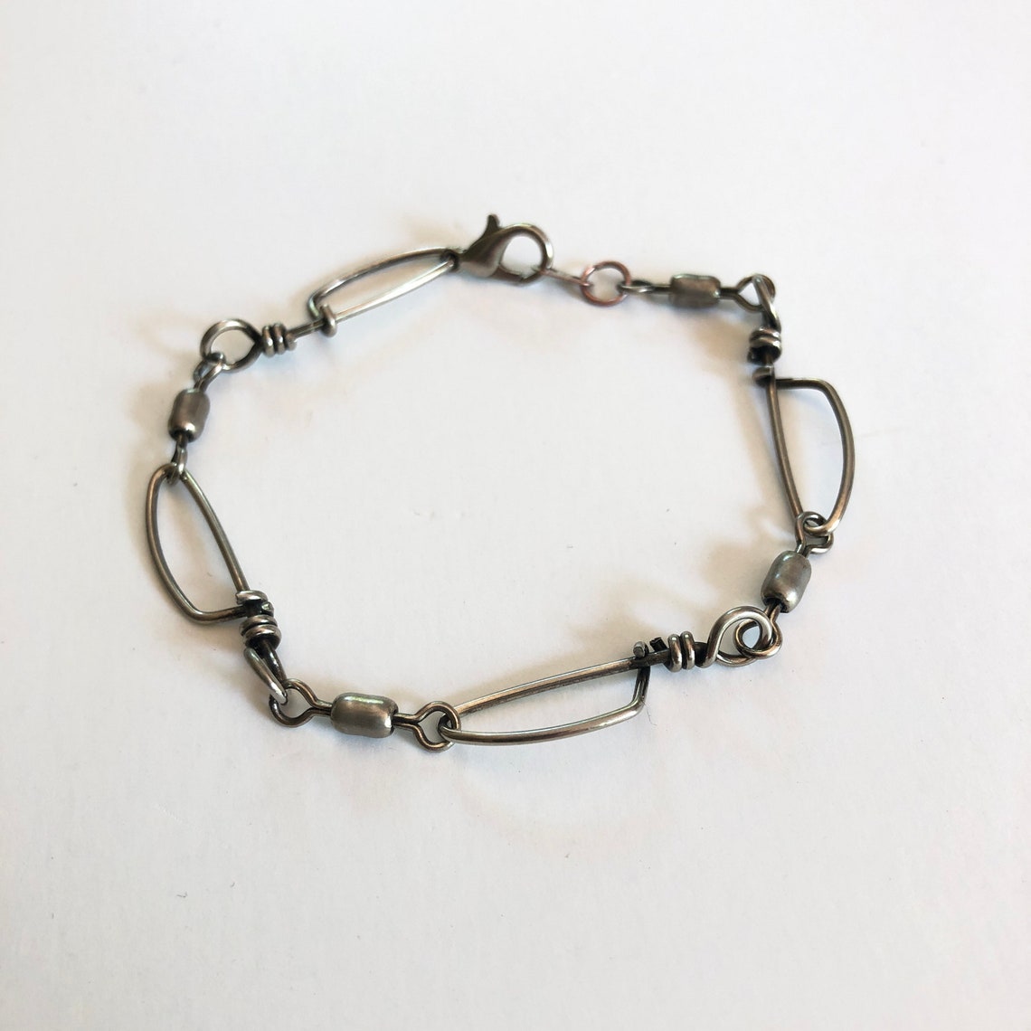 Fishing Bracelet Snap Swivel Bracelet Angler Jewelry Etsy