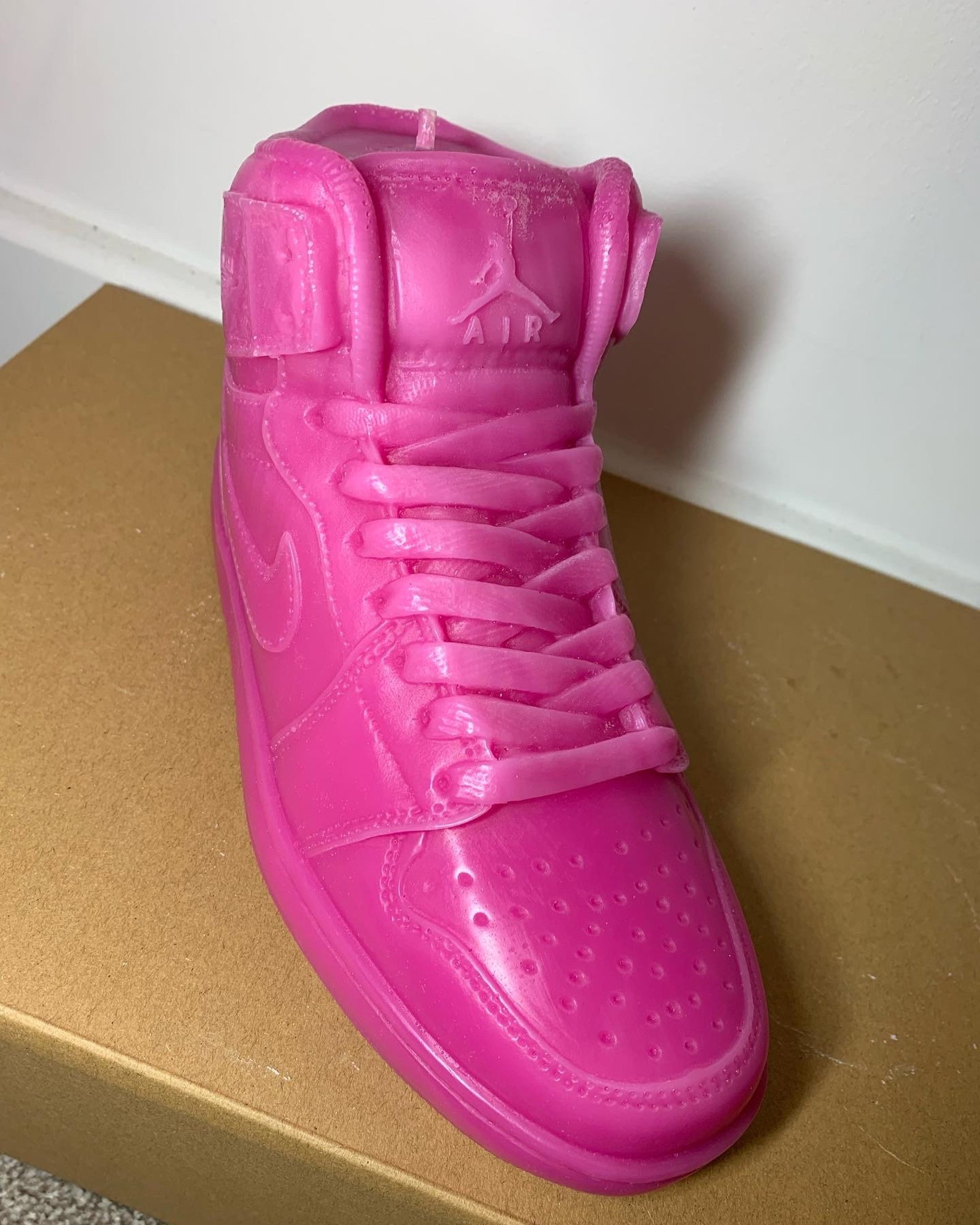 Large Pink Nike air Jordan scented candle vegan friendly | Etsy