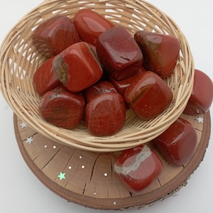 Red Jasper Tumbled Stone - Self-Confidence - Courage