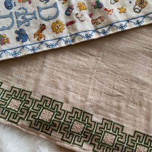 Hand Stitched Tatreez Swaddle