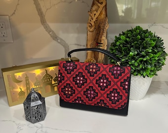 Tatreez leather purses