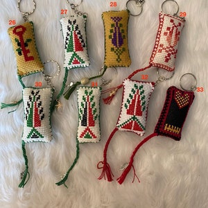 Handmade Palestinian Tatreez Keychains - Etsy