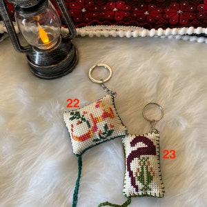 Handmade Letter Tatreez Keychains - Etsy