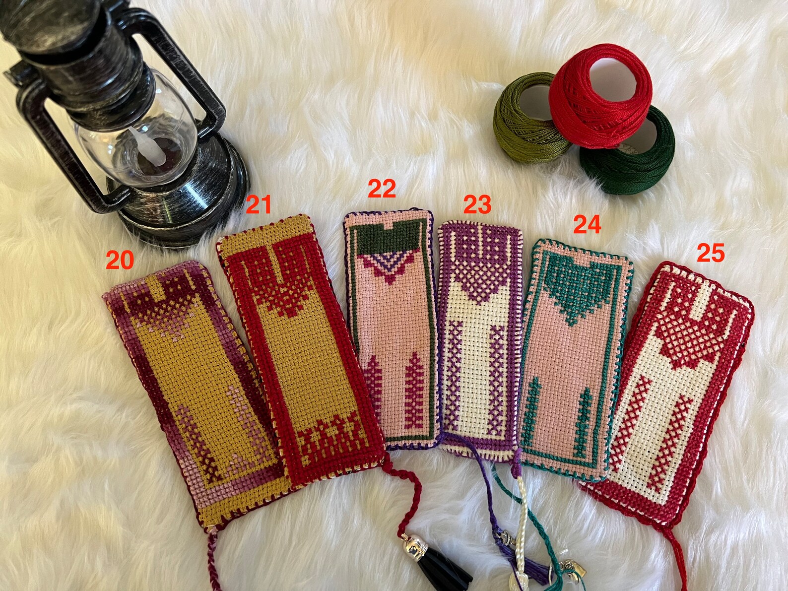 Handmade Embroidered Bookmarks Etsy