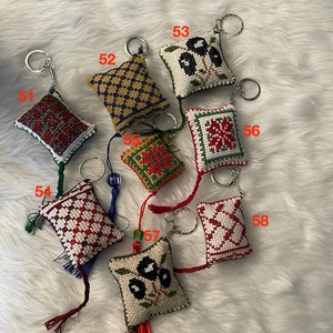 Handmade Palestinian Tatreez Keychains - Etsy