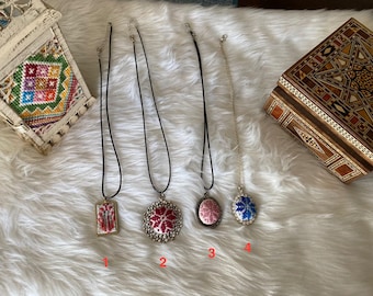 Hand Embroidered Tatreez Necklaces