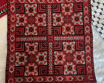 Machine Embroidered Tatreez Pillow Cases