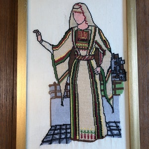 Palestinian Woman - Handmade Tatreez Piece