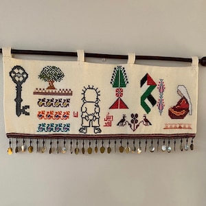 Handmade Wall Hanging - Collection of Palestinian Cultural Tatreez
