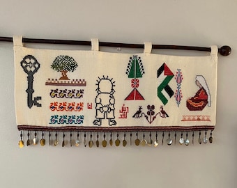 Handmade Wall Hanging - Collection of Palestinian Cultural Tatreez