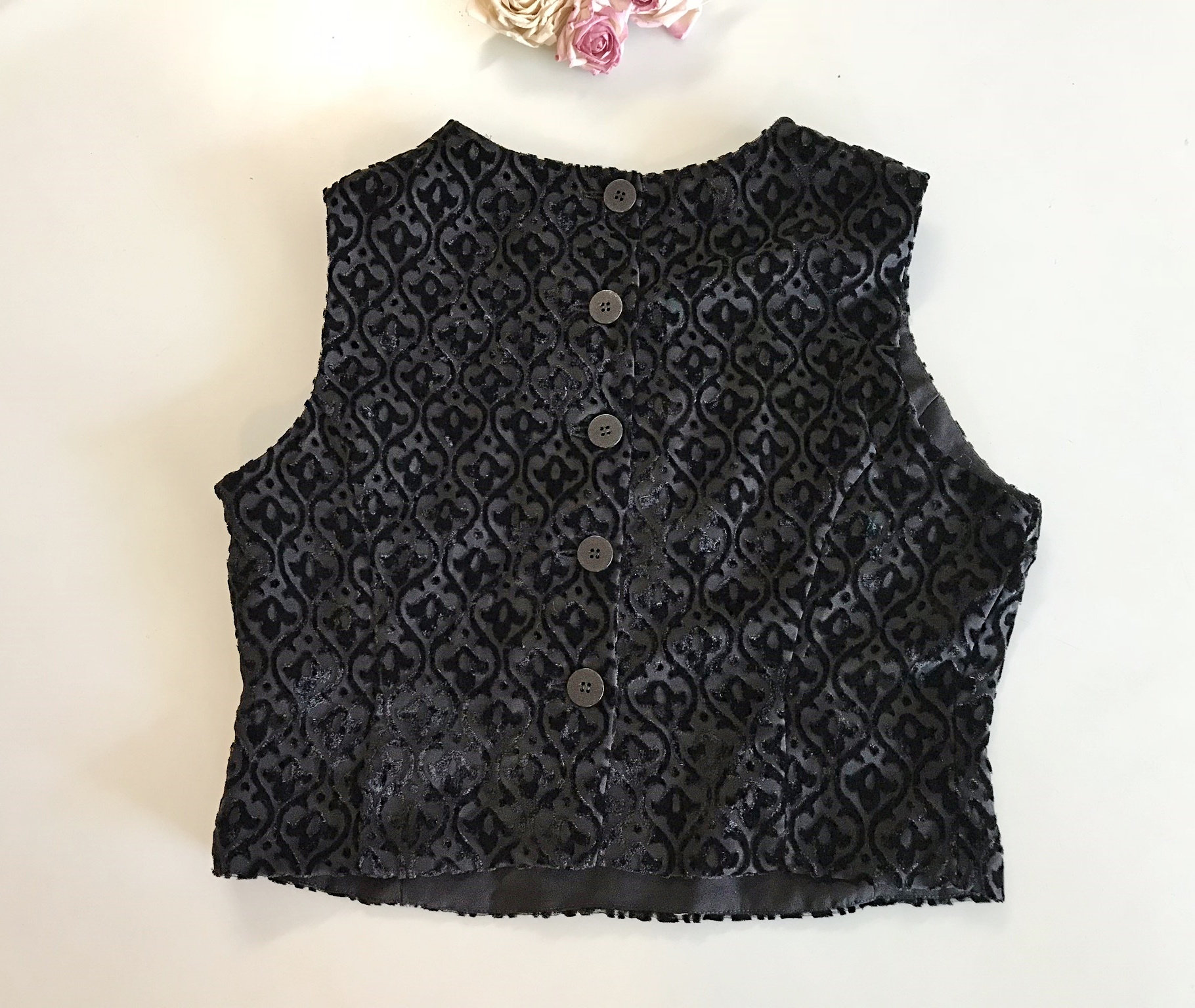 Lush Burnout Velvet Blouse