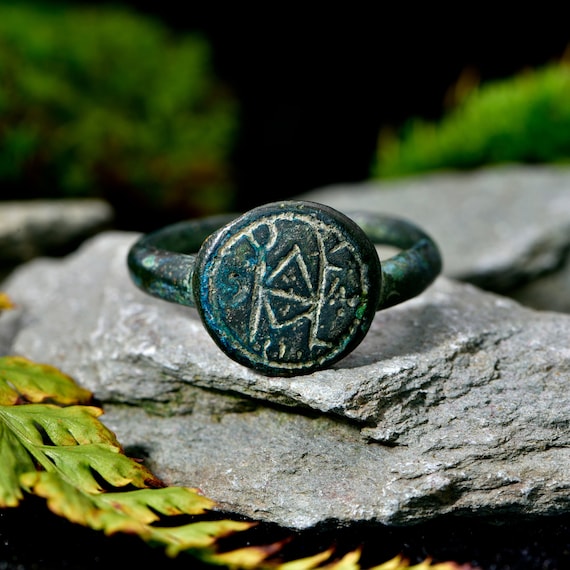 The Ancient Bronze Runic Ring