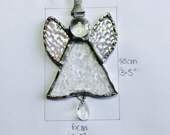 Ganz Personalized Stained Glass Angel Ornament - Suncatcher With Choose-Name Option (NWT)