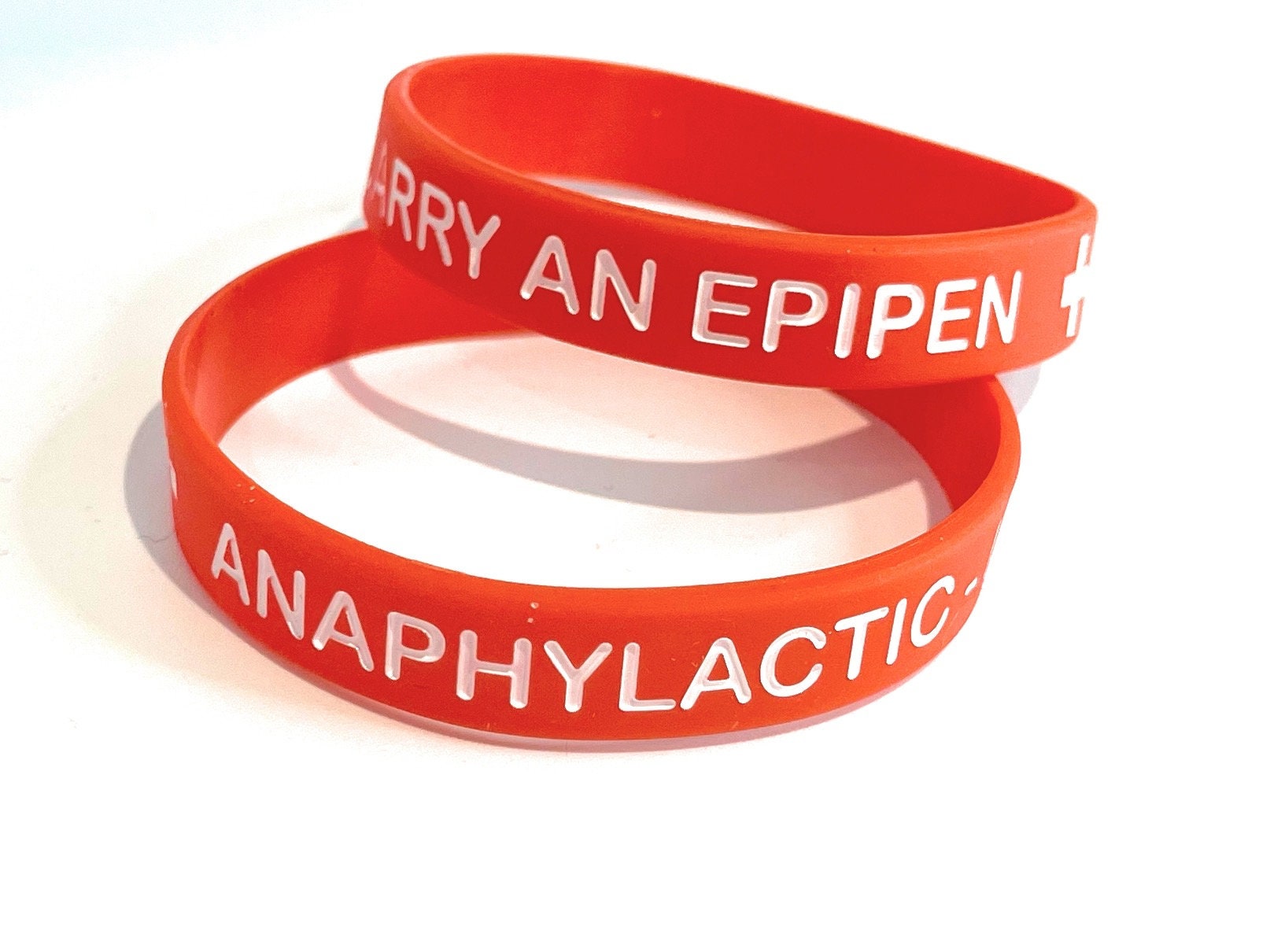 Anaphylactic I Carry an Epipen Bracelet and Keyring Set Anaphylaxis