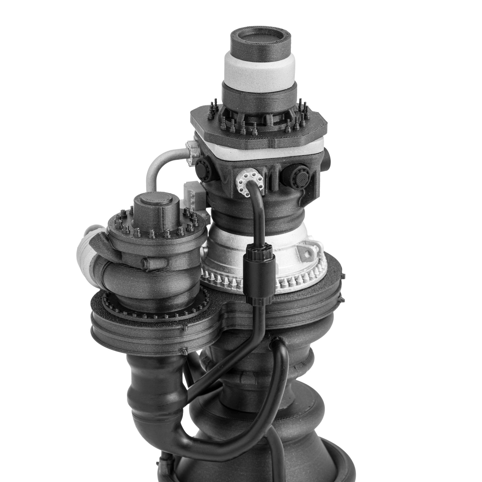 Handmade Rocket Engine Scale Model of Raptor 3 - Detailed Miniature ...