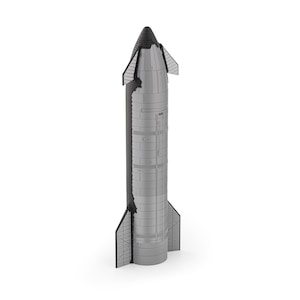 Starship SpaceX, 3D Printed Rocket Model, Hand Finished, Space Gift, Rocket Replica, Sci-Fi Decor, Collectible