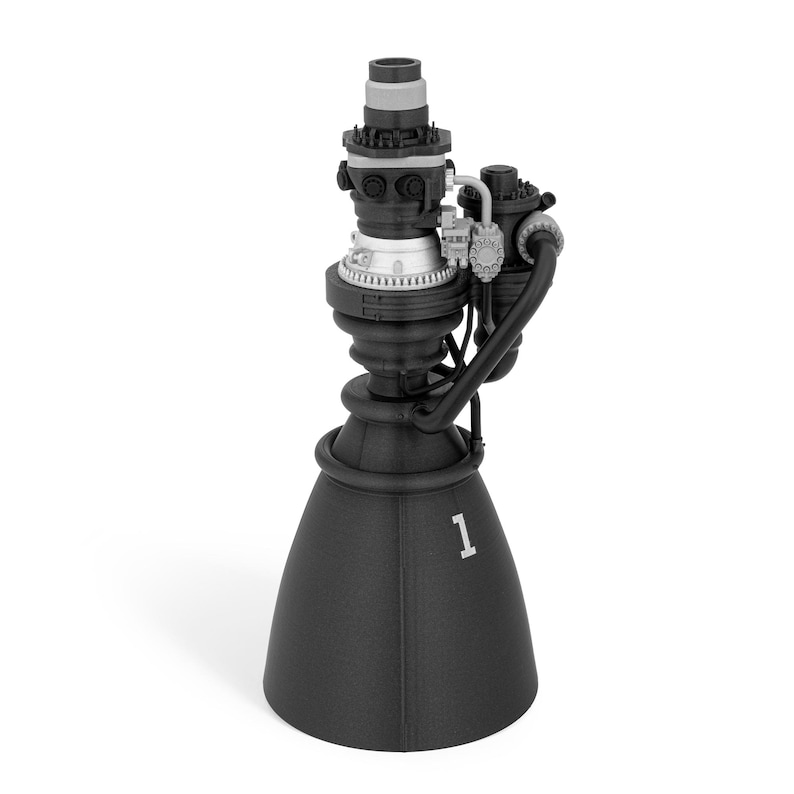 Handmade Rocket Engine Scale Model of Raptor 3 - Detailed Miniature ...