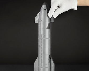 Modello stampato in 3D dell'astronave SN28 IFT3 1:144