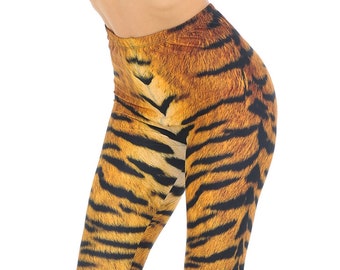 tiger print tights