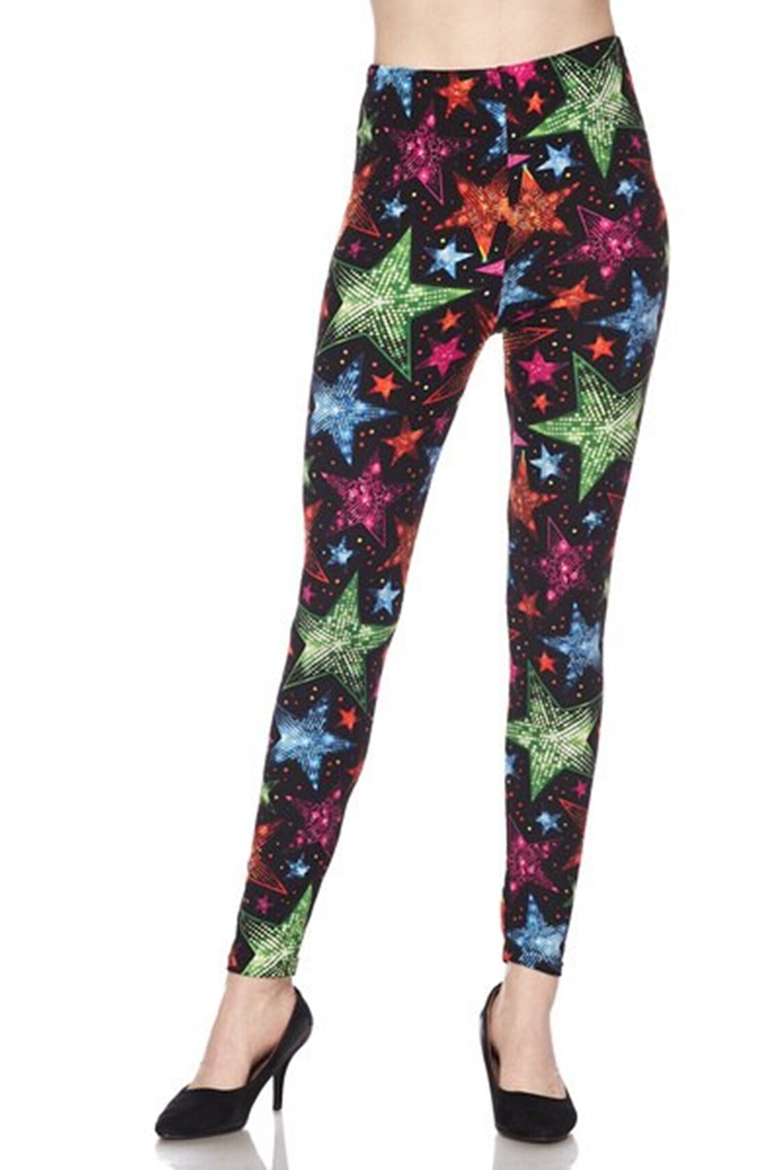 glitter thermal leggings