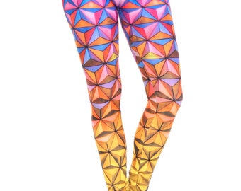Plus  Size Ombre Epcot Leggings by USA Fashion™, Creamy Soft Leggings® Collection, Buttery Soft, Disneyland, Disney World Outfit, Colorful