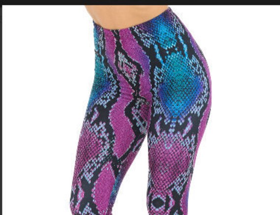 Creamy Soft Pink and Blue Snakeskin 