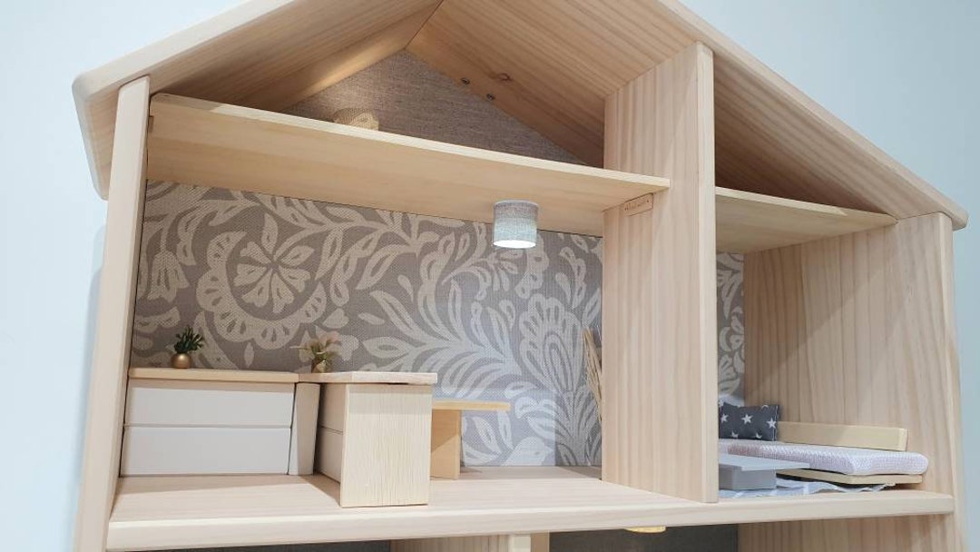 Floor for Ikea Flisat Dollhouse, Loft Floor, Wallpaper Flisat