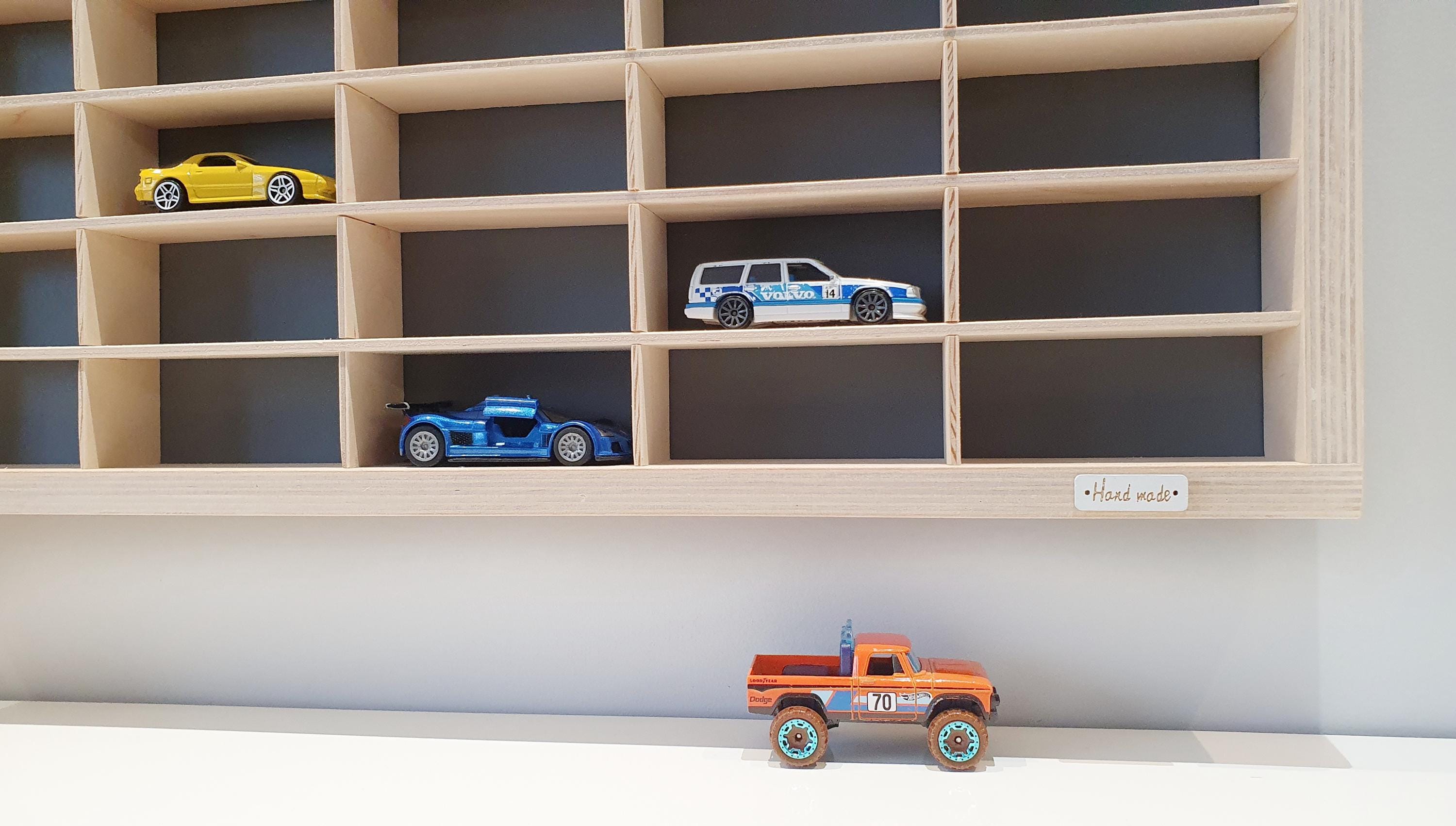Display Case for Hot Wheels Cars, 1:64 Diecast Matchbox Cars