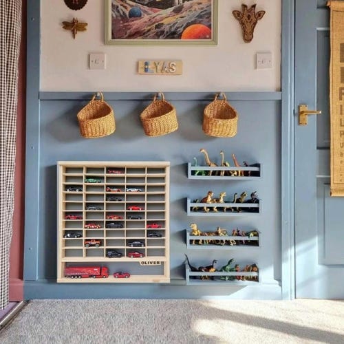 Display Case for Hot Wheels Cars, 1:64 Diecast Matchbox Cars