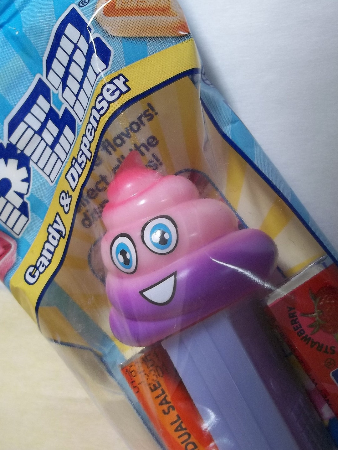Rainbow Poop Emoji / PEZ Candy Dispenser / Mint in Bag Etsy
