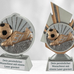 Personalized football trophy as a gift | The small trophy with a personal engraving | Award ceremony, recognition, award