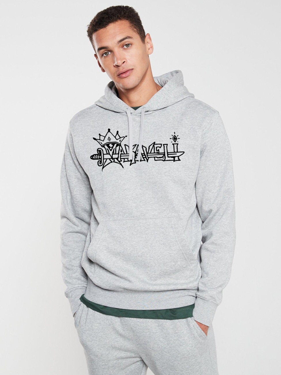 Makaveli Hoodie Tupac 2pac Shakur Tattoo Hip Hop Rap Rapper Music Unisex Etsy