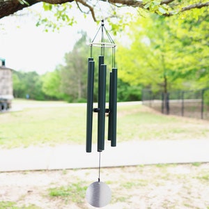 36&quot; Wind Chime Green color sound healing Enjoy the Gentle Melody of the Wind, Perfect Addition to Any Garden