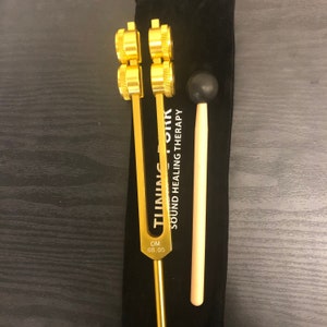 68.05hz OM Metal Tuning fork with soft bag for meditation and sound healing