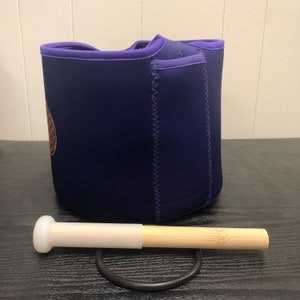 Tasche mit Bambusschlägel und O-Ring für Kristallklangschalen