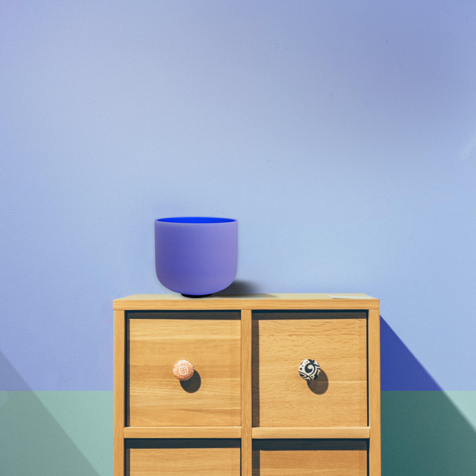 432Hz クリスタルシンギングボウルセット：7チャクラフロステッド