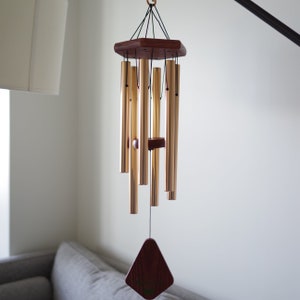18inch Rose Gold Metal Wind Chimes for outdoor, garden, sound healing, meditation, memorial wind chimes