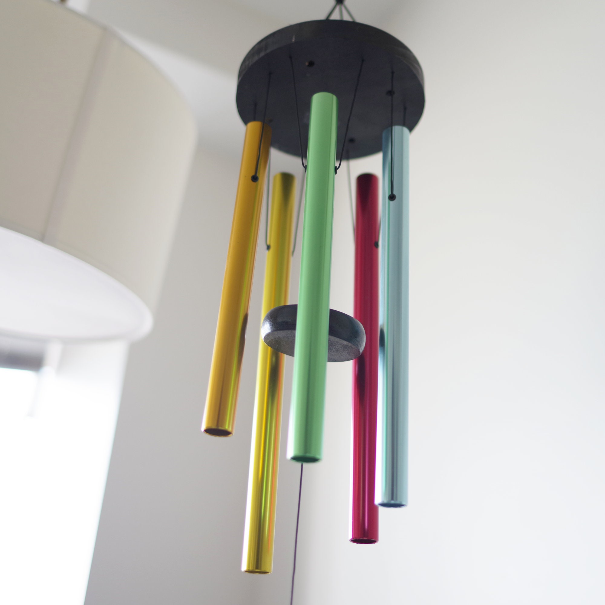 24インチ 屋外用金属製ウィンドチャイム 5本チューブ 5色 | ウィンド