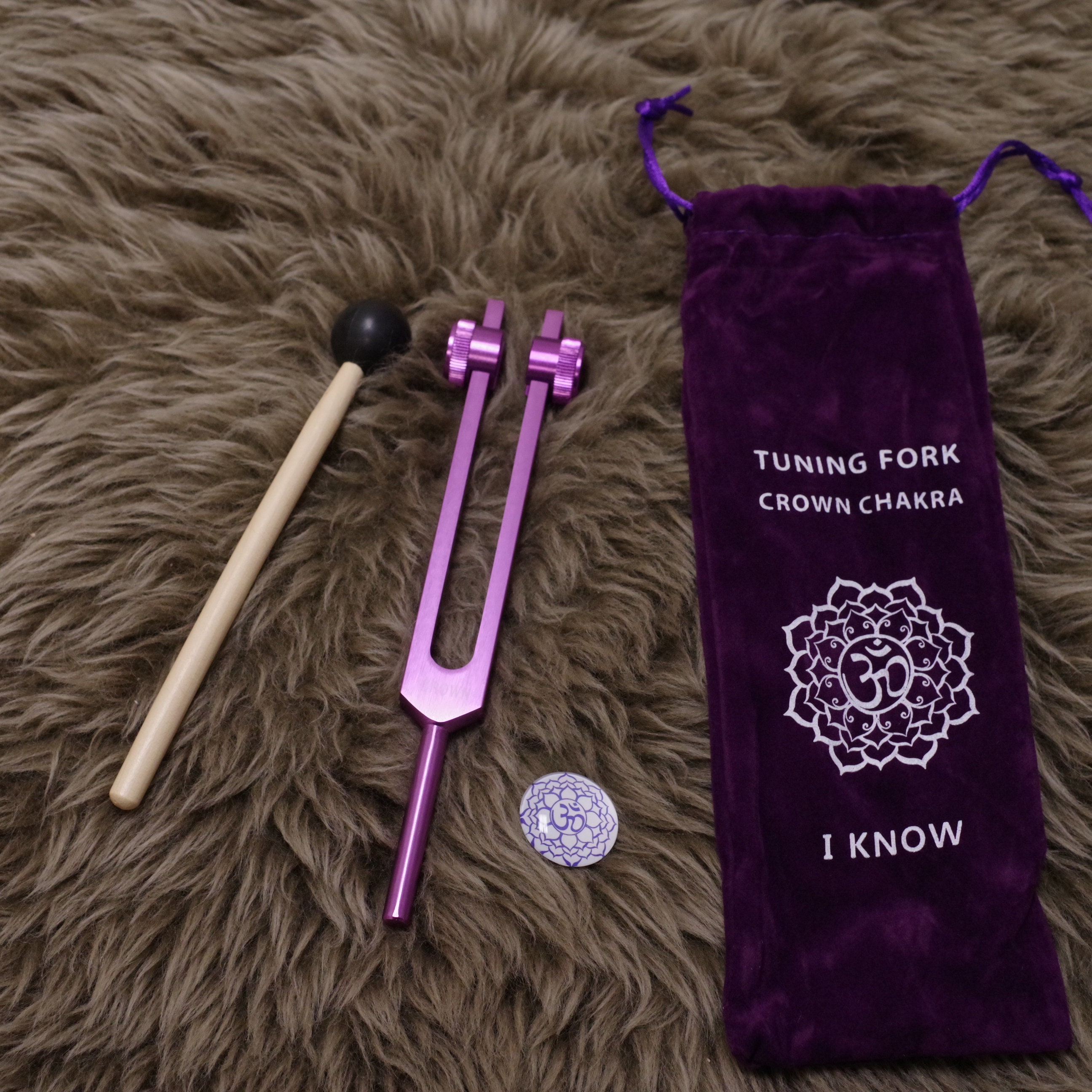 CROWN チャクラ メタル チューニングフォーク チャクラ セット 172.06