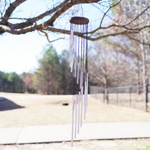 35inch Spiral Tree Silver color Wind Chimes outdoor