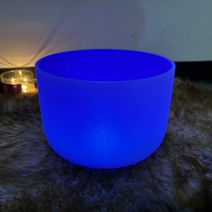 432Hz 10inch A note Perfect Pitch Crystal Klankschaal met lichte, zachte tas, bamboe hamer en O-ring.
