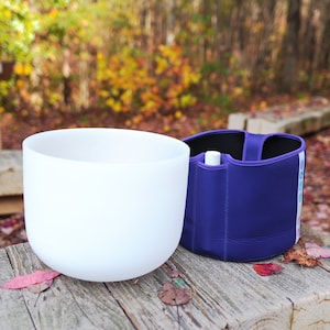 440Hz 10inch clear white crystal singing bowls set for sound healing meditation