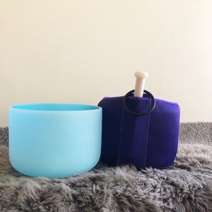 10 inch G Note Crystal Singing Bowl: Sound Healing with Mallet & Bag