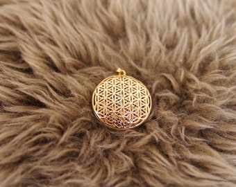 Pendants Flower of Life Sacred Geometry GOLD | Necklace  Earing Accessories DIY |