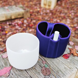Bol chantant en cristal blanc clair 432 Hz 20 pouces Choose notes avec sac violet maillet en daim gratuit et joint torique en caoutchouc