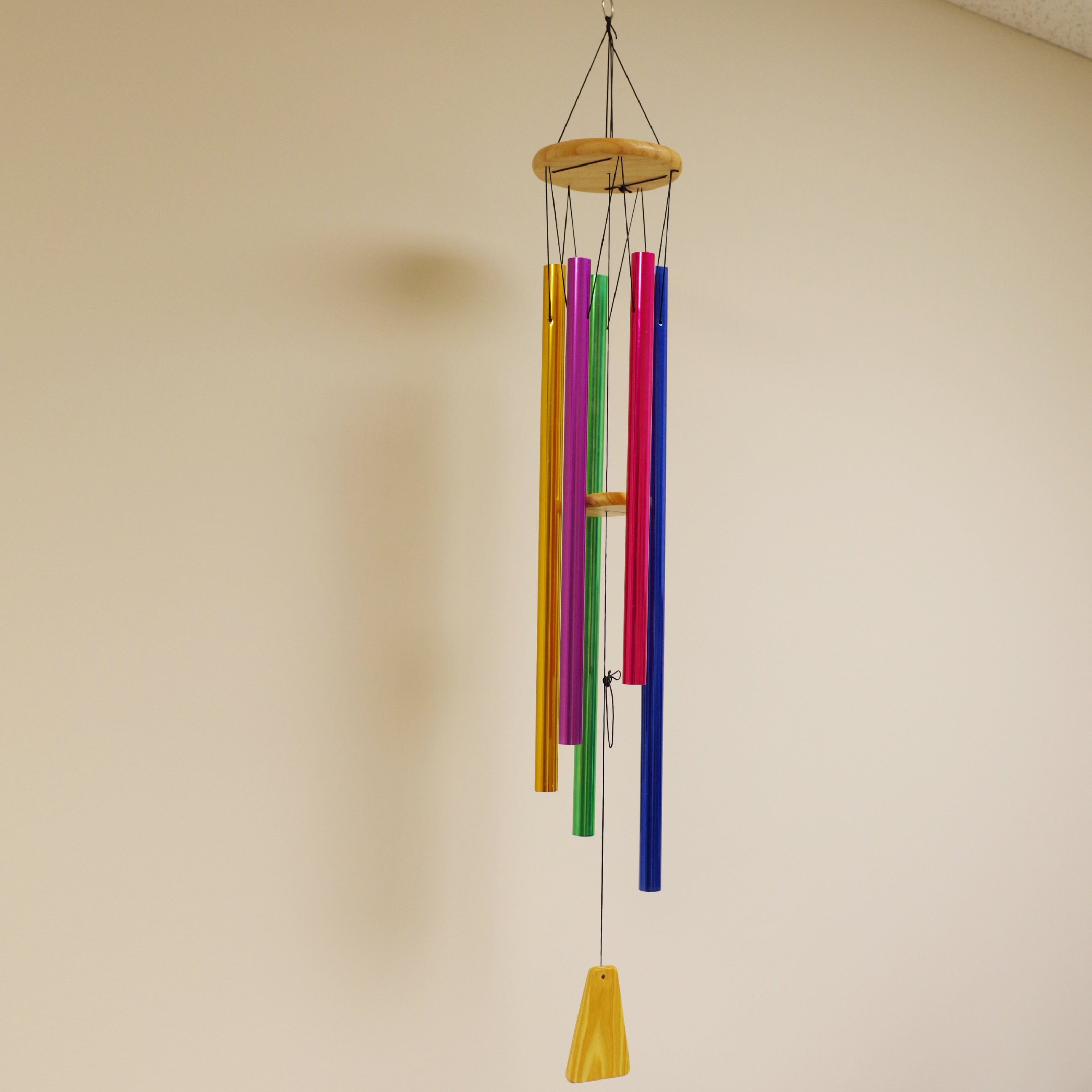 24インチ 屋外用金属製ウィンドチャイム 5本チューブ 5色 | ウィンド