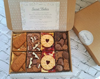 Brownies Blondies Letterbox Gift vegetarian friendly