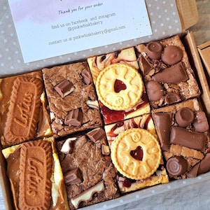 Brownies Blondies Letterbox Gift vegetarian friendly