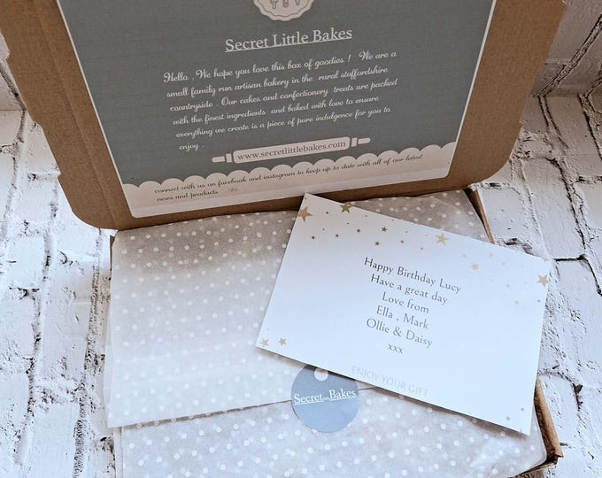 Handmade Luxury Brownies Gift Box Selection Gift Message Included  Vegetarian Friendly