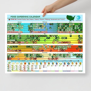 Seed Planting Calendar Calculates Planting Dates Automatically Based on  Your Last Frost Date - Etsy